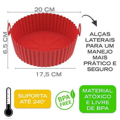 Cesta de Silicona para Freidora de Aire – 7.5"